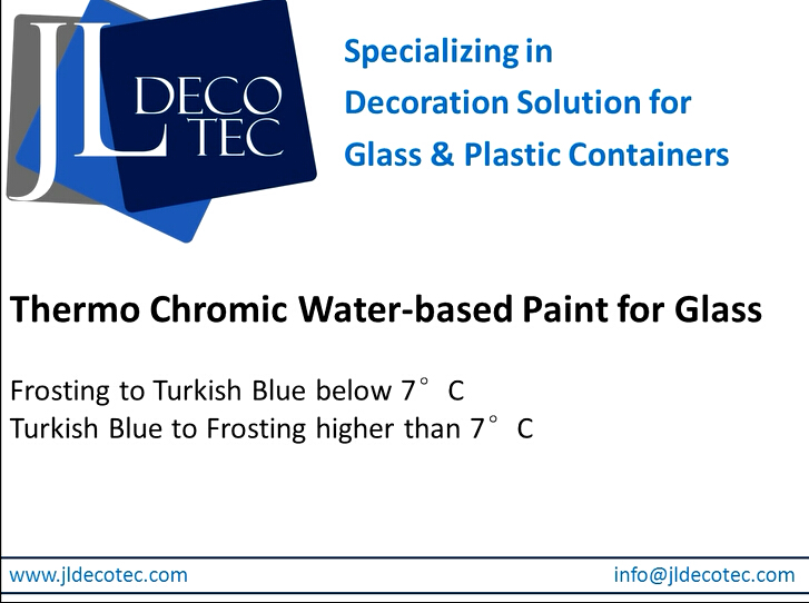 Thermo Chromic Water-based Paint for Glass