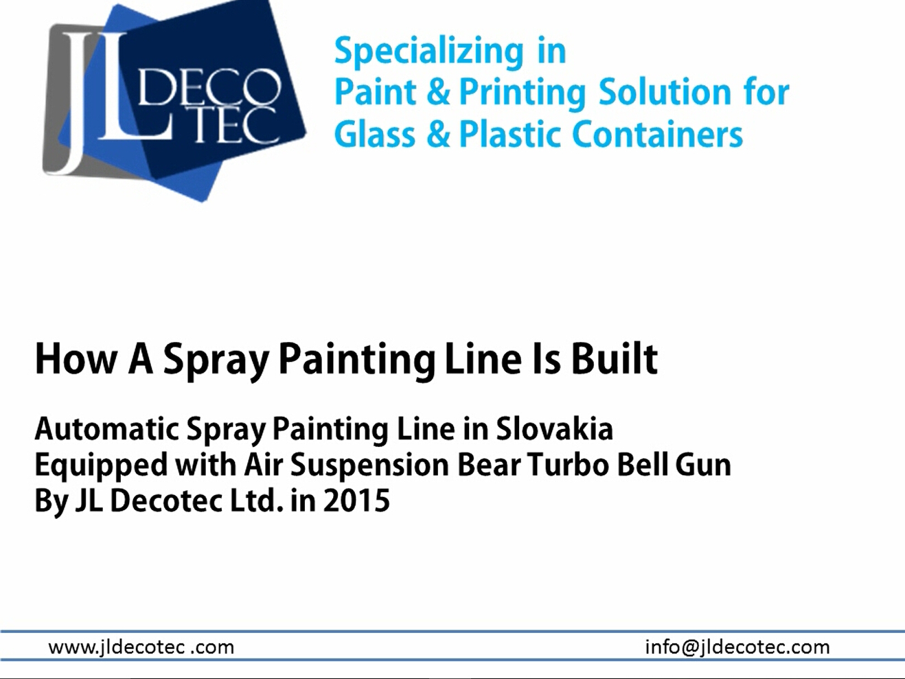 Spray Painting Line in European Customer's Factory
